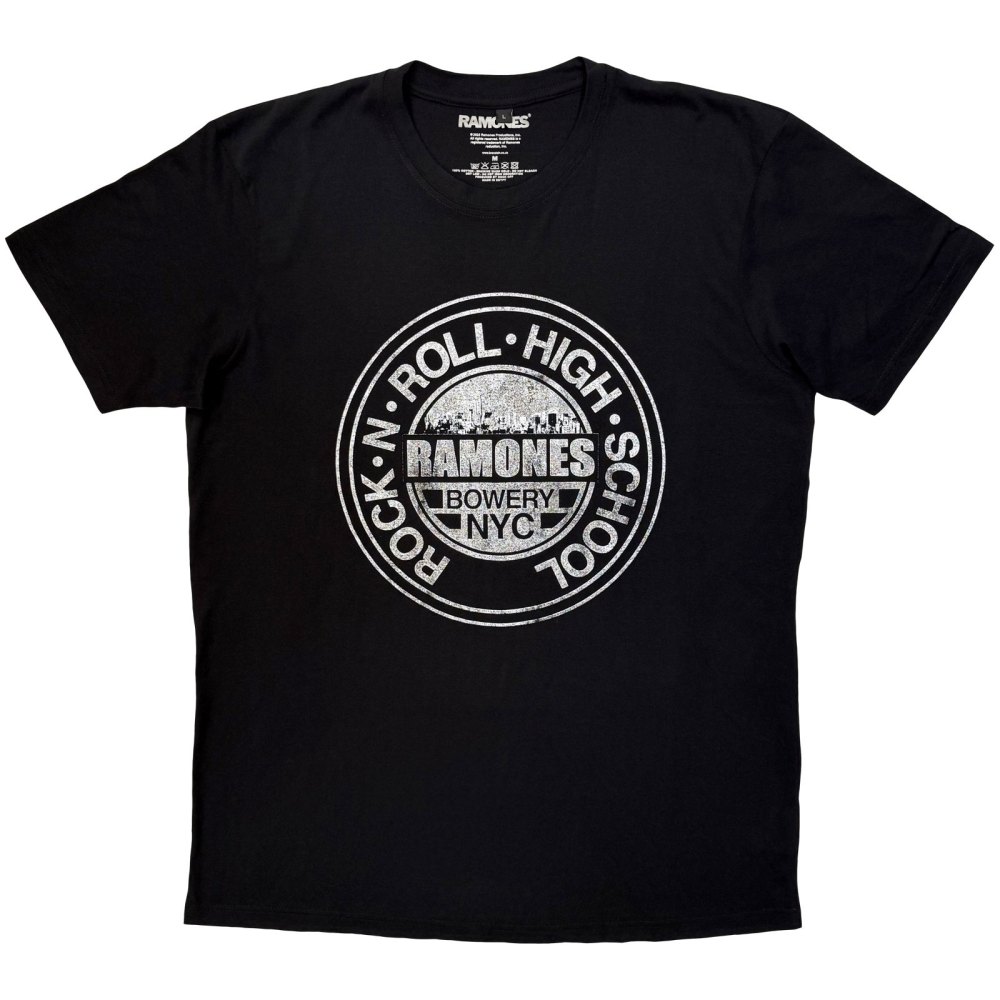 Ramones - Rock N' Roll High School Mens Tshirt - Black